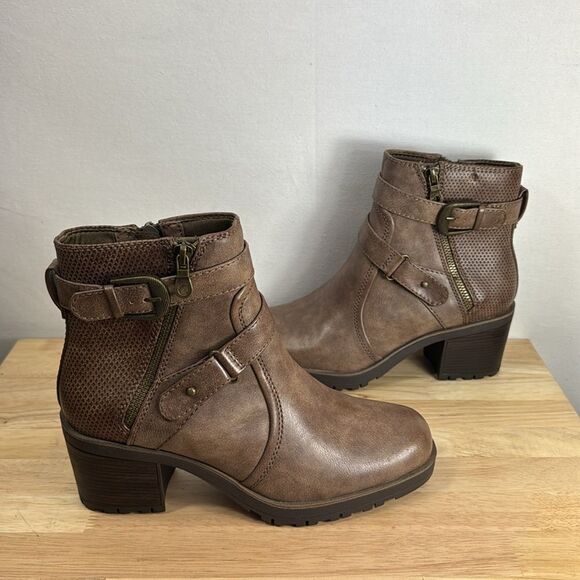 Baretraps Towanda Lug Sole Booties- Mushroom- Size 9 M- NEW - Picture 5 of 8
